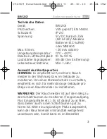 Preview for 3 page of brennenstuhl BR 1201 Operating Instructions Manual