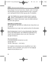 Preview for 12 page of brennenstuhl BR 1201 Operating Instructions Manual