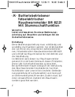 Preview for 2 page of brennenstuhl BR 8221 Operating Instructions Manual