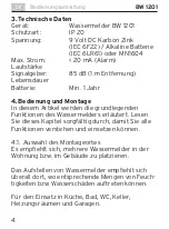 Preview for 4 page of brennenstuhl BW 1201 Operating Instructions Manual