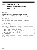 Preview for 36 page of brennenstuhl BW 1201 Operating Instructions Manual