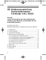 Предварительный просмотр 2 страницы brennenstuhl CM L 4050 Directions For Use Manual