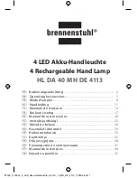 Preview for 1 page of brennenstuhl HL DA 40 MH DE 4113 Operating Instructions Manual