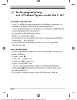 Preview for 2 page of brennenstuhl HL DA 41 MC Operating Instructions Manual