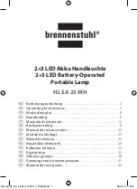 brennenstuhl HL SA 23 MH Operating Instructions Manual предпросмотр