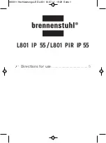 brennenstuhl L801 IP 55 Directions For Use Manual preview