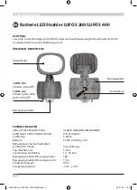 Предварительный просмотр 4 страницы brennenstuhl LUFOS 200 Operating Instructions Manual