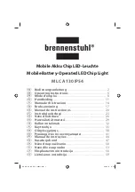 brennenstuhl ML 130 IP54 Operating Instructions Manual preview