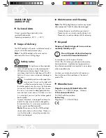 Preview for 4 page of brennenstuhl ML903 IP 55 Operation And Safety Notes