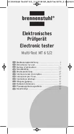 brennenstuhl Multi-Test MT 6 S/2 Directions For Use Manual предпросмотр