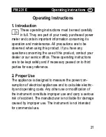 Предварительный просмотр 2 страницы brennenstuhl PM 231 E Operating Instructions Manual