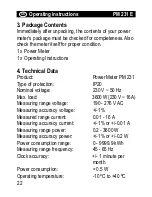 Предварительный просмотр 3 страницы brennenstuhl PM 231 E Operating Instructions Manual