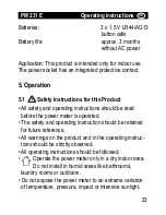 Предварительный просмотр 4 страницы brennenstuhl PM 231 E Operating Instructions Manual