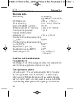 Предварительный просмотр 32 страницы brennenstuhl Primera-Tec Automatic 19.500 A Operating Instructions Manual