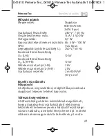 Предварительный просмотр 67 страницы brennenstuhl Primera-Tec Automatic 19.500 A Operating Instructions Manual