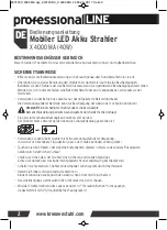 Preview for 2 page of brennenstuhl Professional X 4000 M Operating Instructions Manual