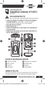 Preview for 9 page of brennenstuhl professionalLINE HL 2-00 Operating Instructions Manual