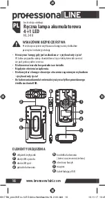 Preview for 16 page of brennenstuhl professionalLINE HL 2-00 Operating Instructions Manual