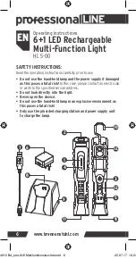 Preview for 6 page of brennenstuhl professionalLINE HL 5-00 Operating Instructions Manual