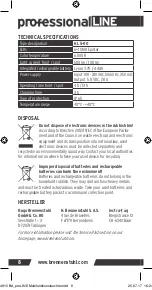 Preview for 8 page of brennenstuhl professionalLINE HL 5-00 Operating Instructions Manual