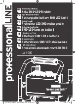 brennenstuhl professionalLINE LA 4000 Operating Instructions Manual preview