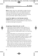 Предварительный просмотр 16 страницы brennenstuhl RC 2044 Operating Instructions Manual