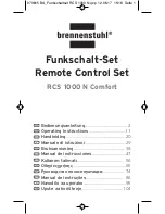 brennenstuhl RCS 1000 N Comfort Operating Instructions Manual preview