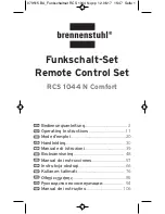 Preview for 1 page of brennenstuhl RCS 1044 N Comfort Operating Instructions Manual