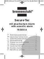 Preview for 1 page of brennenstuhl Secure-Tec 19.500 A Operating Instructions Manual