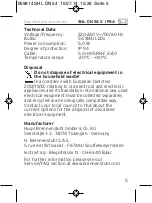 Предварительный просмотр 5 страницы brennenstuhl SHL DN 54 S IP54 Operating Instructions Manual