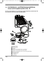 Preview for 2 page of brennenstuhl SOL 14 Directions For Use Manual