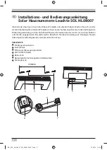 Preview for 2 page of brennenstuhl SOL HL 08007 Operating Instructions Manual