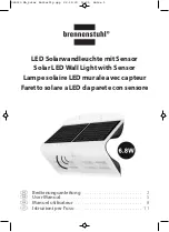 brennenstuhl Solar LED Wall Light-Butterfy User Manual preview