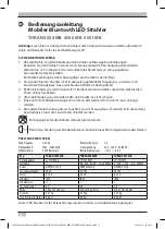 Preview for 2 page of brennenstuhl TORAN 3050 MB Operating Instructions Manual