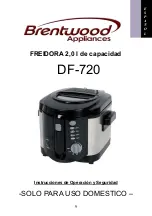 Preview for 9 page of Brentwood Appliances DF-720 Operating And Safety Instructions Manual