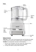 Preview for 5 page of Brentwood Appliances FP-546 Operating And Safety Instructions Manual