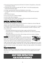 Preview for 3 page of Brentwood Appliances JB-920B Operating And Safety Instructions Manual