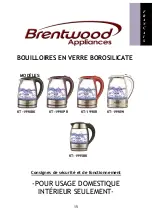 Preview for 15 page of Brentwood Appliances KT-1900BK Operating And Safety Instructions Manual