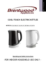 Brentwood Appliances KT-2013BK Operating And Safety Instructions Manual предпросмотр