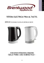 Предварительный просмотр 8 страницы Brentwood Appliances KT-2013BK Operating And Safety Instructions Manual