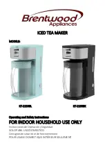 Предварительный просмотр 1 страницы Brentwood Appliances KT-2150BK Operating And Safety Instructions Manual