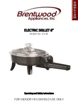 Brentwood Appliances SK-45 Operating And Safety Instructions Manual preview