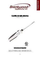 Предварительный просмотр 7 страницы Brentwood Appliances TS-1010 Operating And Safety Instructions Manual