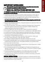 Предварительный просмотр 2 страницы Brentwood Appliances TS-110BK Operating And Safety Instructions Manual