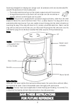 Preview for 3 page of Brentwood Appliances TS-215BK Operating And Safety Instructions Manual