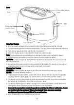 Preview for 4 page of Brentwood Appliances TS-270BK Operating And Safety Instructions Manual