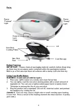 Preview for 4 page of Brentwood Select TS-242 Operating And Safety Instructions Manual