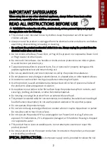 Preview for 2 page of Brentwood GA-401S Operating And Safety Instructions Manual