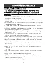 Предварительный просмотр 2 страницы Brentwood H-C1600 Operating And Safety Instructions Manual