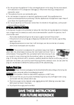 Preview for 3 page of Brentwood PC-490R Assembly, Operating And Safety Instructions